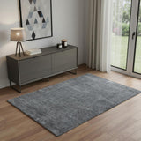 4' X 6' Gray Flatweave Area Rug