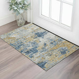 3' X 5' Dark Gray Flatweave Area Rug
