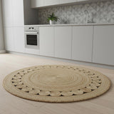 4' Natural Jute Round Rug