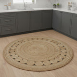 5' Natural Jute Round Rug