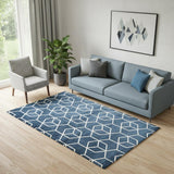 5' X 8' Diamond Area Rug