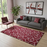 5' X 8' Diamond Area Rug