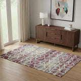 4' X 6' Diamond Area Rug