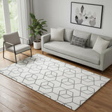 5' X 8' Diamond Area Rug
