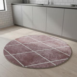 5' Diamond Round Rug