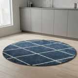 5' Diamond Round Rug