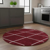 5' Diamond Round Rug