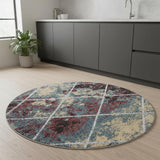5' Diamond Round Rug