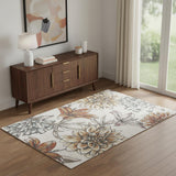 4' X 6' Floral Area Rug