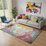 5' X 8' Abstract Area Rug