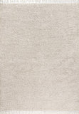 3' X 5' Cream Area Rug With Fringe