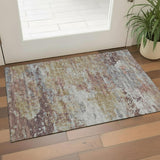 3' X 5' Gray Area Rug With Fringe