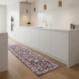 8' Floral Runner Rug