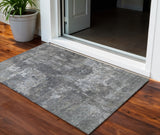 3' X 5' Taupe And Beige Abstract Washable Indoor Outdoor Area Rug