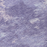 5' X 8' Plum And Gray Abstract Washable Indoor Outdoor Area Rug