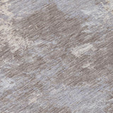 5' X 8' Taupe And Beige Abstract Washable Indoor Outdoor Area Rug
