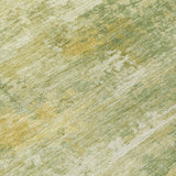 5' X 8' Sage And Gold Abstract Washable Indoor Outdoor Area Rug