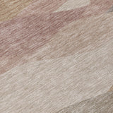 3' X 5' Coffee And Gray Abstract Washable Indoor Outdoor Area Rug