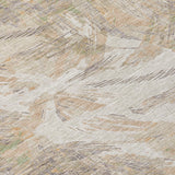3' X 5' Khaki And Ivory Floral Washable Indoor Outdoor Area Rug