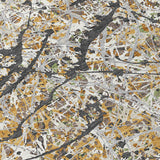3' X 5' Beige Black And Ivory Abstract Washable Indoor Outdoor Area Rug