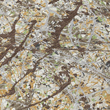 5' X 8' Taupe Beige And Brown Abstract Washable Indoor Outdoor Area Rug