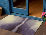 3' X 5' Plum Wheat And Ivory Abstract Washable Indoor Outdoor Area Rug