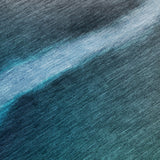 5' X 8' Teal Blue Salmon And Ivory Abstract Washable Indoor Outdoor Area Rug