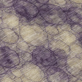 3' X 5' Plum And Wheat Abstract Washable Indoor Outdoor Area Rug