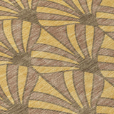 3' X 5' Gold And Brown Seashell Washable Indoor Outdoor Area Rug
