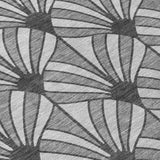 3' X 5' Gray Silver And Charcoal Seashell Washable Indoor Outdoor Area Rug