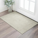 3' X 5' Beige And Ivory Geometric Washable Area Rug With UV Protection