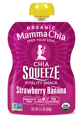 Mamma Chia Organic Chia Squeeze Strawberry Banana (16x3.5 OZ)
