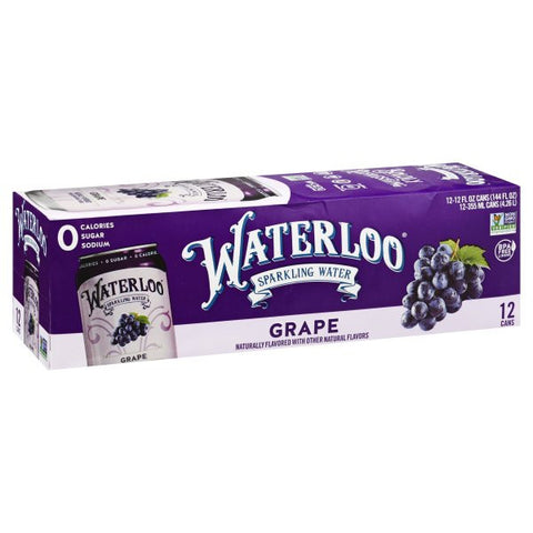WTRLOO SPRKLNG WTR GRAPE ( 2 X 12 PACK )