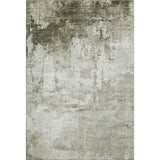 5' X 8' Taupe And Ivory Abstract Washable Area Rug With UV Protection