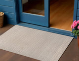 3' X 5' Beige And Gray Trellis Indoor Outdoor Area Rug