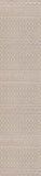 8' Beige And Gray Trellis Indoor Outdoor Runner Rug