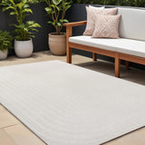 8' X 10' Ivory Indoor Outdoor Area Rug