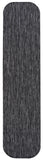 8' Dark Gray Indoor Outdoor Runner Rug