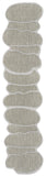 8' Beige And Cream Medallion Indoor Outdoor Runner Rug