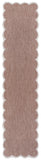 8' Rose And Cream Indoor Outdoor Runner Rug