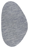 4' X 6' Gray And Navy Blue Medallion Indoor Outdoor Area Rug