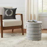 21" Blue Nesting Fabric Basket