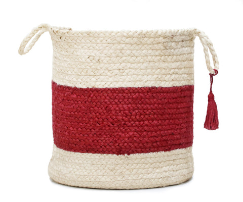 19" Ivory Nesting Jute Basket