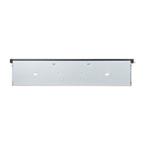 24" Black Metal Electric Fireplace Insert With LED
