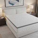 3" White Gel Memory Foam Queen Mattress Topper