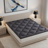 2" Dark Gray Cotton Full Double Mattress Topper