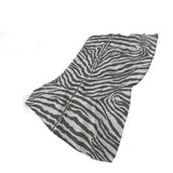 50" X 70" Gray And Ivory Zebra Plush Throw Blanket