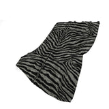 50" X 70" Black And Gray Zebra Plush Throw Blanket