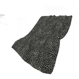 50" X 70" Black And Gray Leopard Plush Throw Blanket