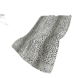 50" X 70" Pearl And Black Animal Print Plush Throw Blanket